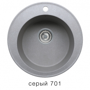 Кварцевая мойка для кухни TOLERO R-108 серая код 100110