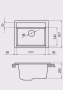 Мойка для кухни мрамор Granicom G-019 жасмин код 101160
