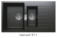 Кварцевая мойка для кухни TOLERO LOFT TL-860 черная код 100458