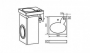 Раковина над стиральной машиной Литкам Лидь 600 с кронштейнами код 101966