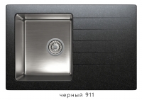 Комбинированная кухонная мойка TOLERO TWIST TTS-760 черная код 101583-911