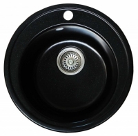 Мойка для кухни мрамор Granicom G-001 антрацит (черный) код 100293