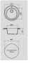 Мойка для кухни мрамор Granicom G-001 серебристая код 100254