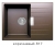 Кварцевая мойка для кухни TOLERO LOFT TL-650 коричневая код 100438