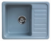 Мойка для кухни мрамор Granicom G-007 серебристая код 100282