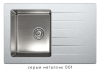 Комбинированная кухонная мойка TOLERO TWIST TTS-760 серый металлик код 101583-001