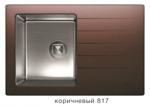 Комбинированная кухонная мойка TOLERO TWIST TTS-760 коричневая код 101583-917