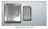 Комбинированная кухонная мойка TOLERO TWIST TTS-890K серый металлик код 101855-001