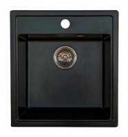 Мойка для кухни мрамор Granicom G-021 антрацит (черный) код 101129