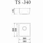 Кухонная мойка из нержавеющей стали TOLERO STEEL TS-340 код 101403