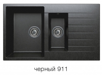   Кварцевая мойка для кухни TOLERO R-118 черная код 100412