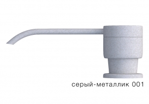 Дозатор моющего средства с флаконом Tolero серый металлик код 100036-001