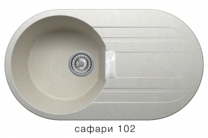 Кварцевая мойка для кухни TOLERO LOFT TL-780 сафари код 100451