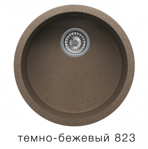 Кварцевая мойка для кухни TOLERO R-104 темно-бежевая код 100092