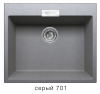 Кварцевая мойка для кухни TOLERO LOFT TL-580 серая код 100431