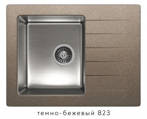 Комбинированная кухонная мойка TOLERO TWIST TTS-660 темно-бежевая код 101825