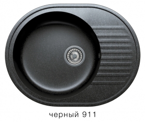 Кварцевая мойка для кухни TOLERO R-122 черная код 100172