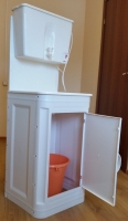 Комплект «Чистюля» умывальник с водонагревателем ЭВБО-17, тумба пластик (единая упаковка) код 101775