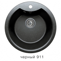Кварцевая мойка для кухни TOLERO R-108E черная код 100125