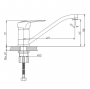 Смеситель для кухни Haiba НВ4904 код 100801